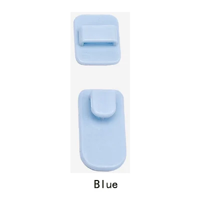 Blue Пластиковый крючок, 2 пары(4 шт.), набор липких крючков для телевизора, кондиционера, пульт дистанционного управления, практичный настенный держатель для хранения, крепкая вешалка - Цвет: Blue