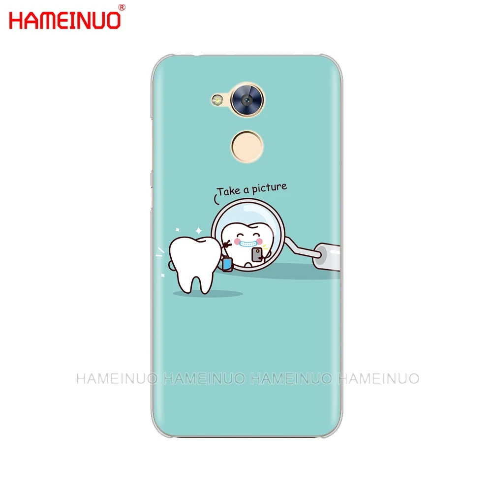 HAMEINUO Стоматолог Зубной увенчанный зуб крышка чехол для телефона для huawei Honor 10 V10 4A 5A 6A 7A 6C 6X7X8 9 LITE - Цвет: 41522
