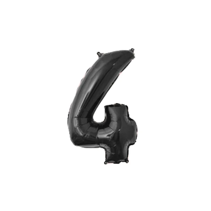 32 дюймов черный цифра Фольга шары цифры воздушные на день рождения Декорации
