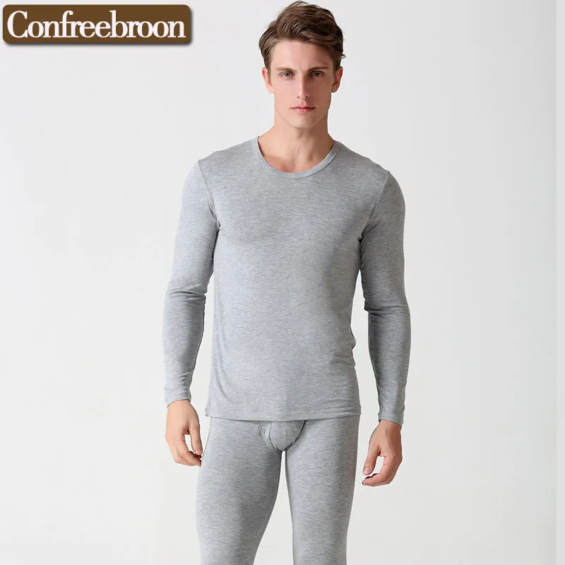 Высокий потенциал и эластичные Для мужчин комплекты термобелья Модальные Мягкий