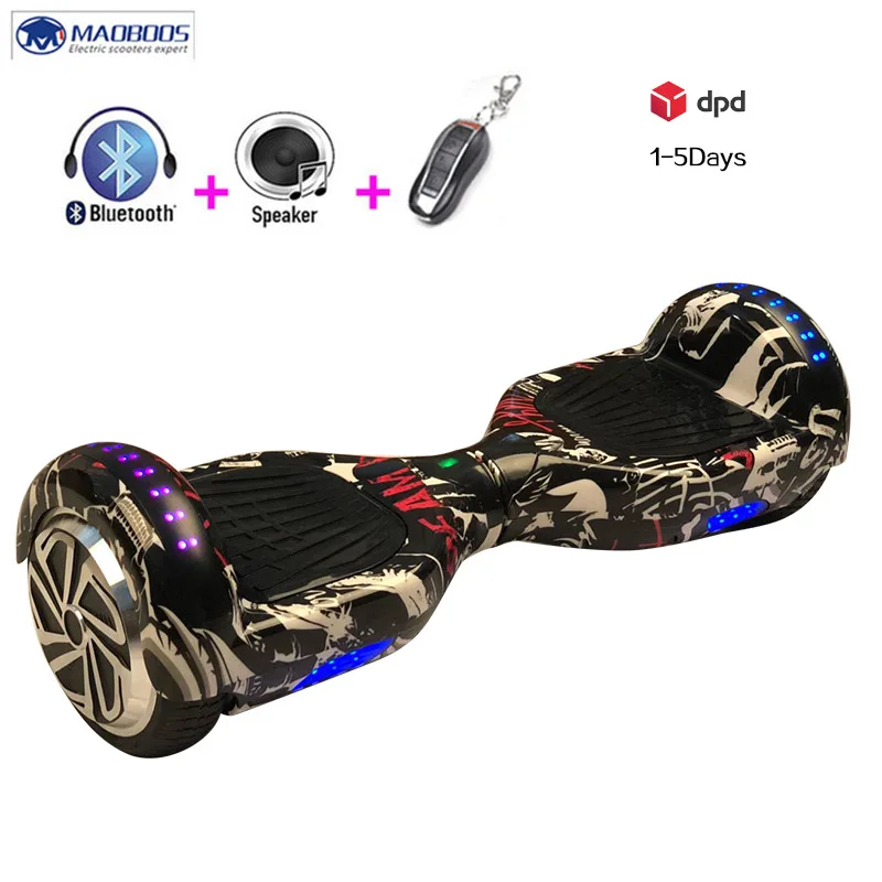 Самостоятельная Баланс Электрический ХОВЕРБОРДА светодиодный Bluetooth Hover доска