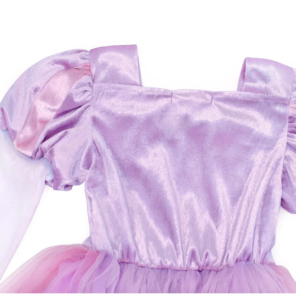 AmzBarley Girls Princess Rapunzel Dress Christmas Halloween Cosplay Costume Toddler Long Sleeve Wedding Birthday party outfits | Детская