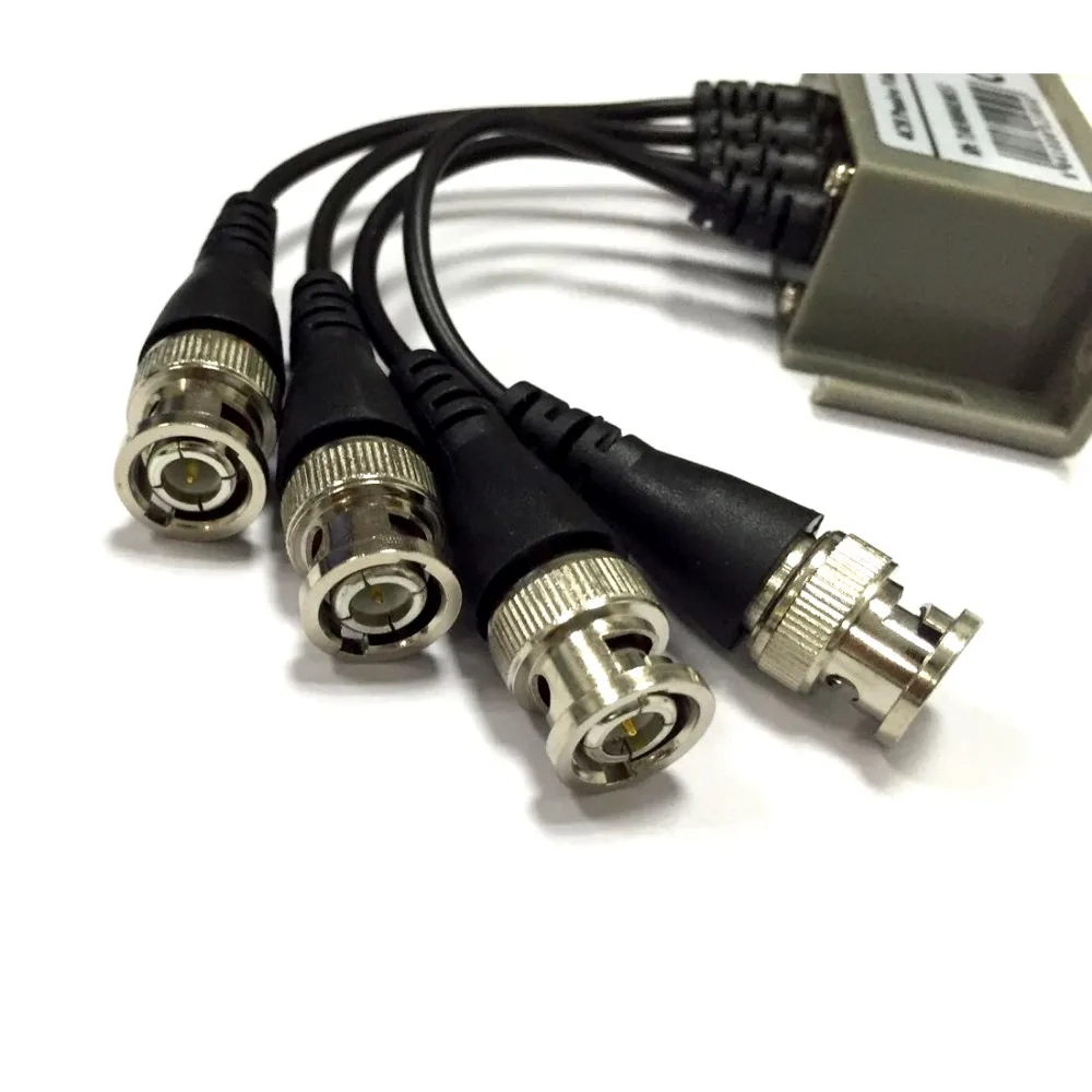 AZISHN 4CH HD пассивный видео балун трансивер BNC к UTP RJ45 CCTV через витые пары для AHD TVI CVI камера DVR CCTV система
