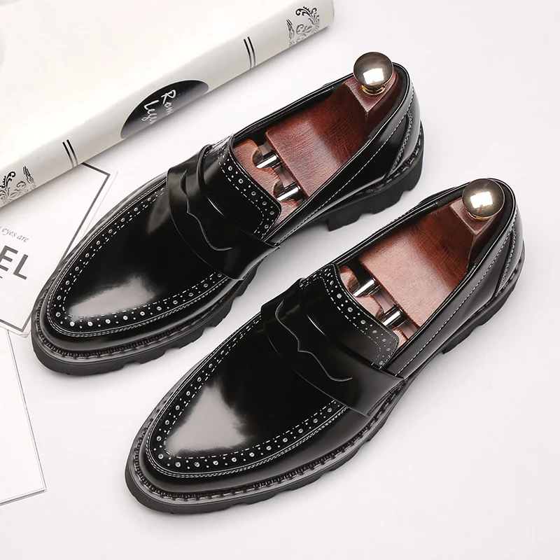 TOSJC/Новинка мужские лоферы высокое качество воздухопроницаемое платье оксфорды