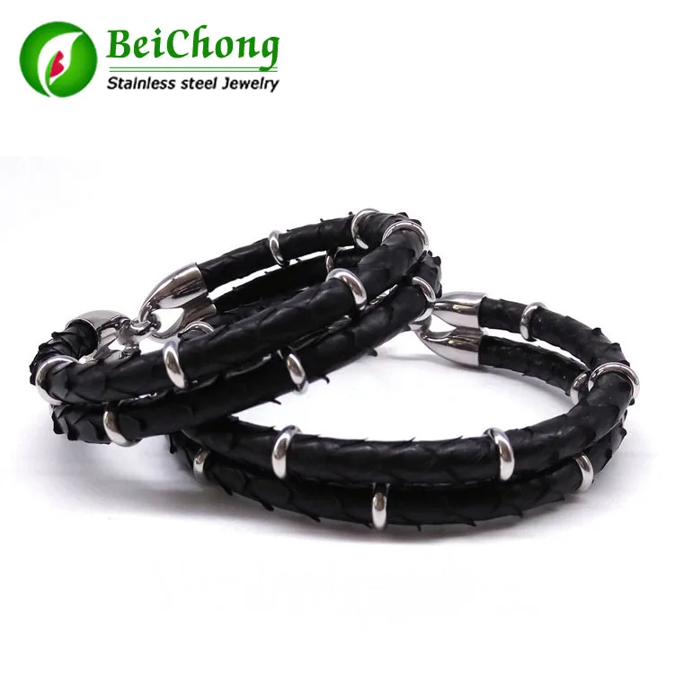 BC роскошный мужской браслет из кожи питона|men bangle|bangle menluxury bangle |