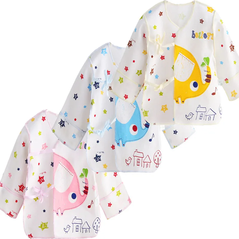 3 шт./компл. для малышей рубашки новорожденных Нижнее белье Пальто детское с