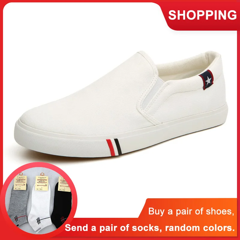 Новинка сезон весна осень модная мужская парусиновая обувь на плоской подошве в