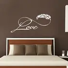 Любовь настенные виниловые наклейки Семья стикер на стены любовь Boho знак бесконечности Наклейка на стену съемный Спальня Обои в гостиную AY393
