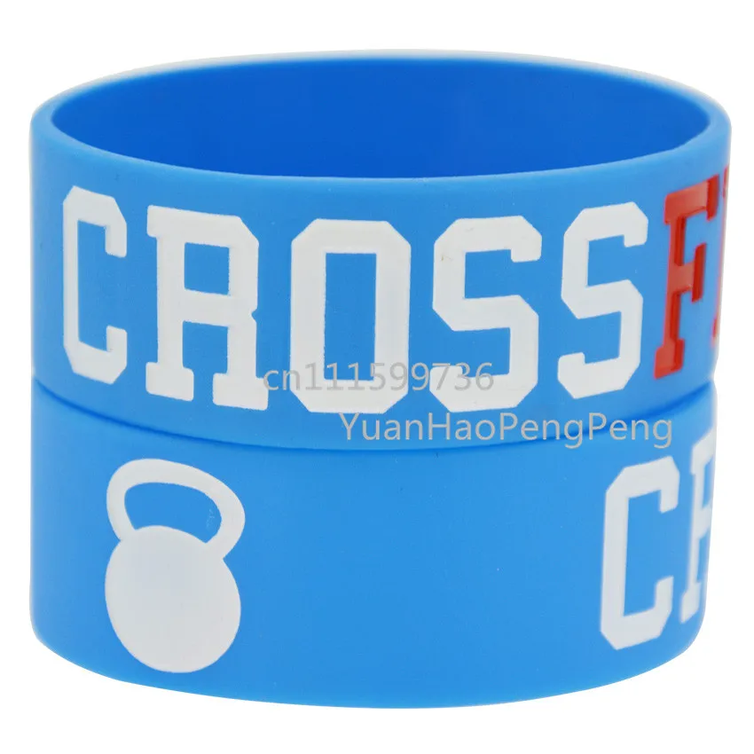 25 шт./лот Crossfit 1 &quotширокий Debossed заполненный цветной браслет|wristband crossfit|wide braceletbracelet