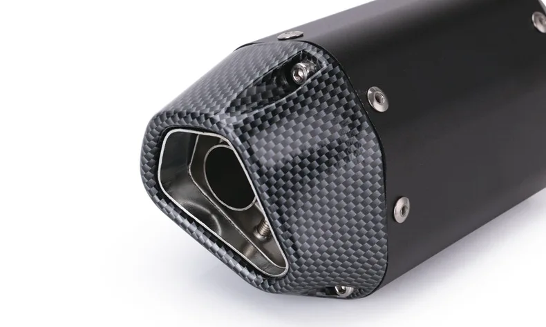 Motorcycle exhaust pipe muffler 38-51mm universal short modified exhaust pipe silencer