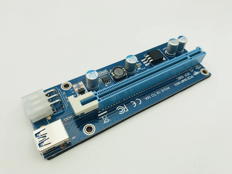 Кабель передачи данных 008C USB 3 0 для ПК PCIe PCI E Express Райзер карта 1x до 16xSATA к 6Pin IDE