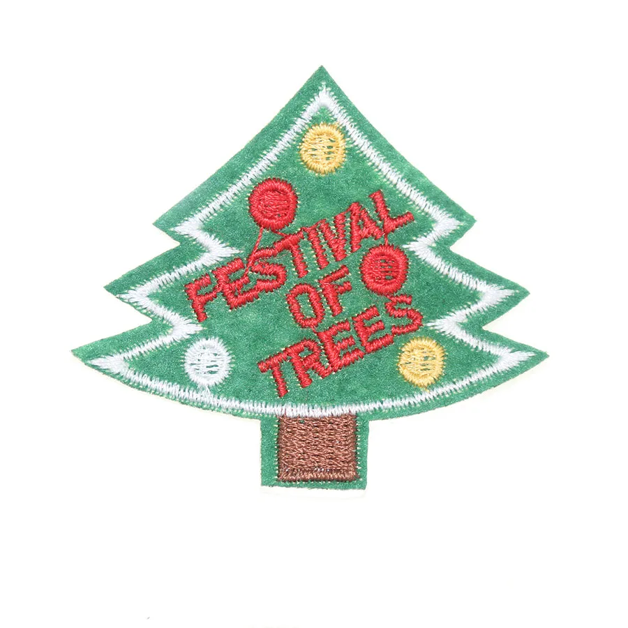 1 шт. рождественский стиль патч для одежды железа на патчи Вышивка стикер