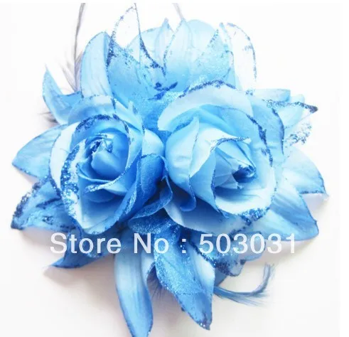 Бесплатная доставка 20 штук оптовые цветы невесты голова перо корсаж с pin и петель