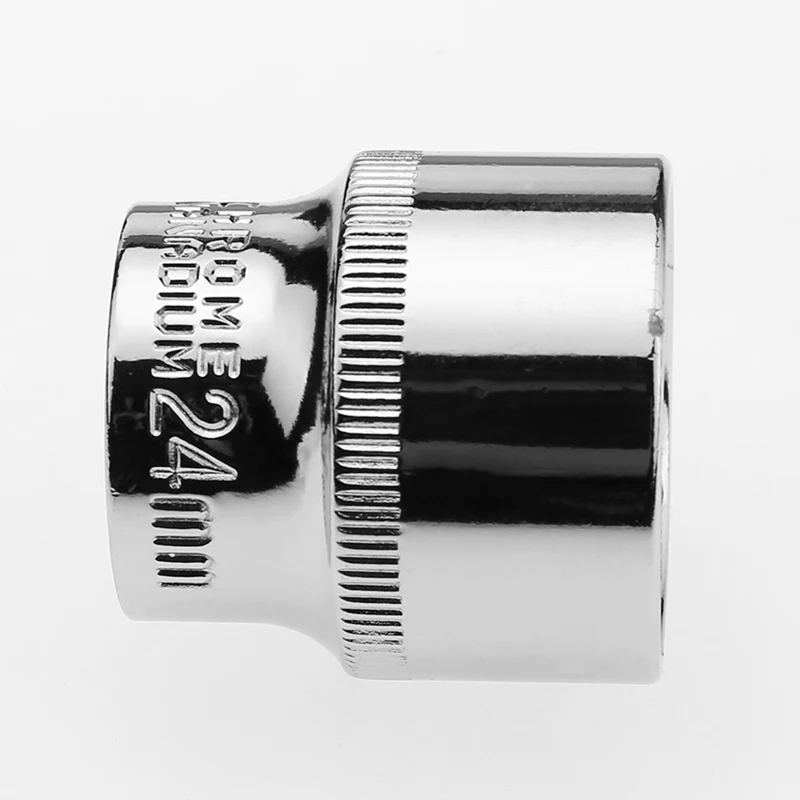 6mm-24mm Series Hexagonal Standard 3/8 Inch Short Sleeve Standard Hexagonal Socket Chrome Vanadium Steel Head Hex Socket Tool
