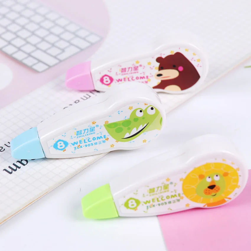1PC Popular Mini Cartoon Shaped Correction Tape Altered Tools School Office Modify Stationery Kids Gift