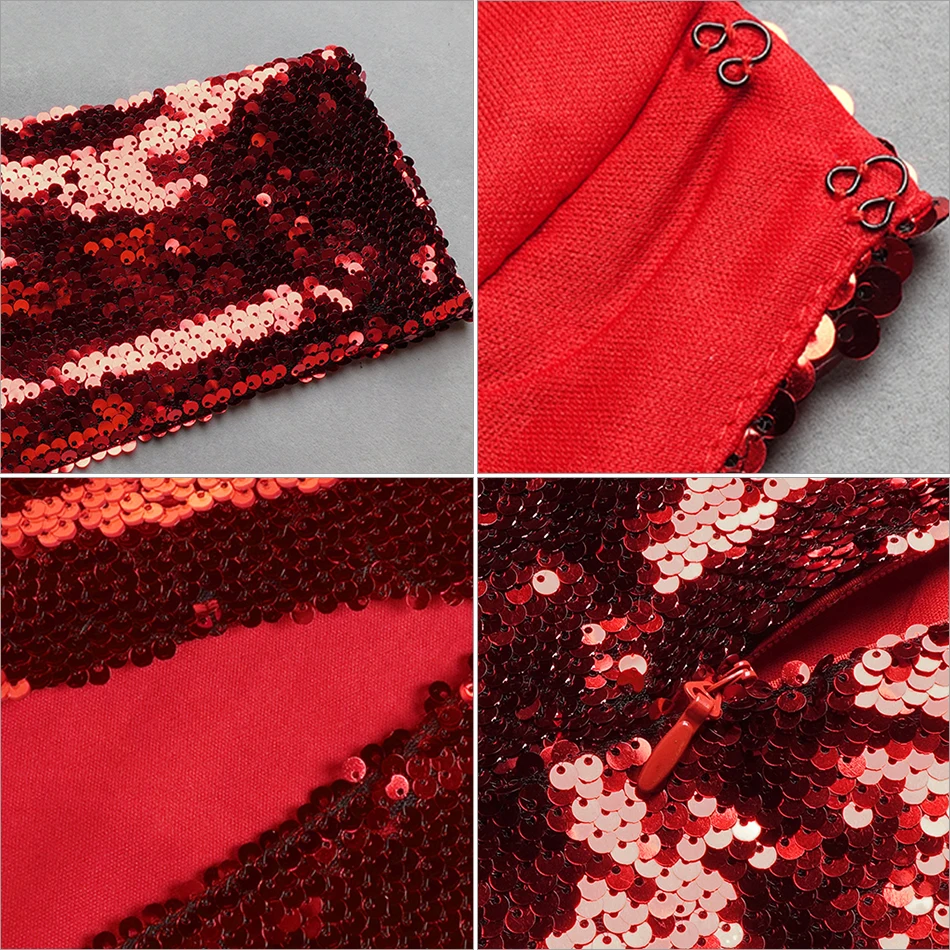 DressBird женское весеннее облегающее платье с длинным рукавом элегантное блестками