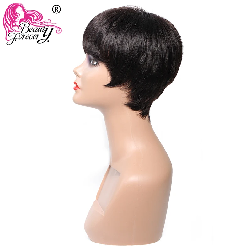 Красота навсегда 13*3 короткие прямые Remy натуральные волосы парик с волосами