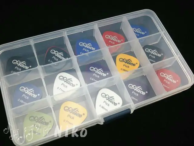 Набор из 200 шт. медиаторов для акустической и электрической гитары Alice медиаторы