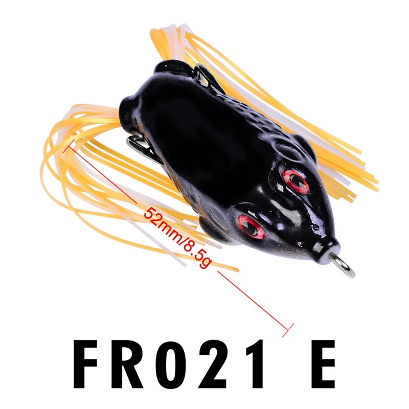 

5pcs kit float black frog lure silicone bait Lead fishing lures set wobblers soft lure Boilies artificial fake baits For Fishing