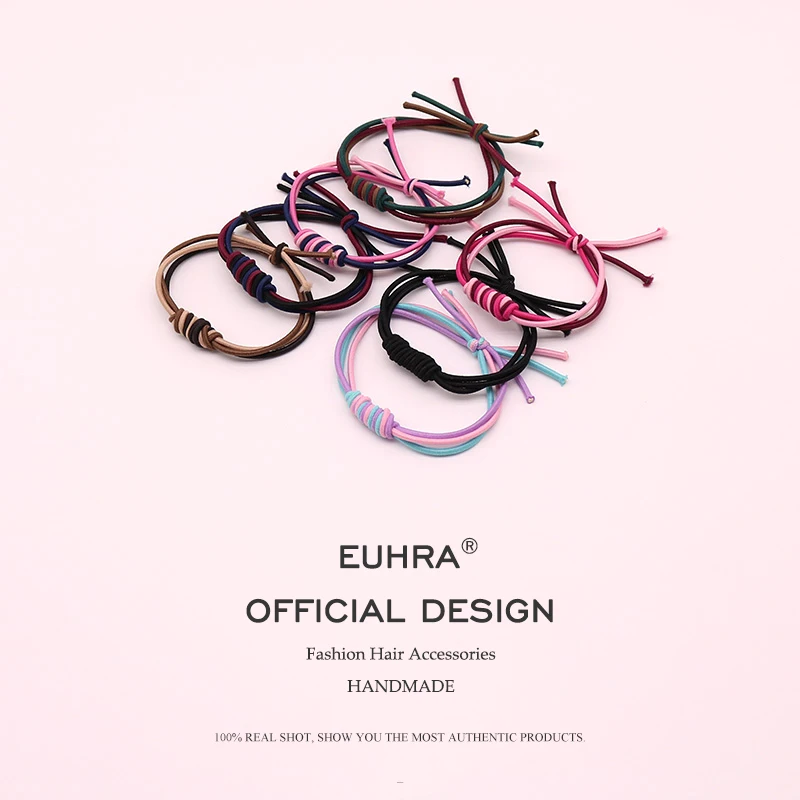 

Hight Solid Elastic Hair Bands Ponytail Holder Scrunchies Tie Multicolor Hair Rubber Band Headband Lady Hair Accessories scrunch