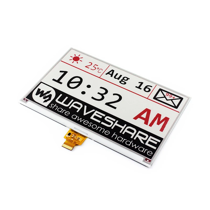 ShenzhenMaker Store 7 5 дюймовый E Ink Raw дисплей 640x384 papered черный белый SPI интерфейс без платы