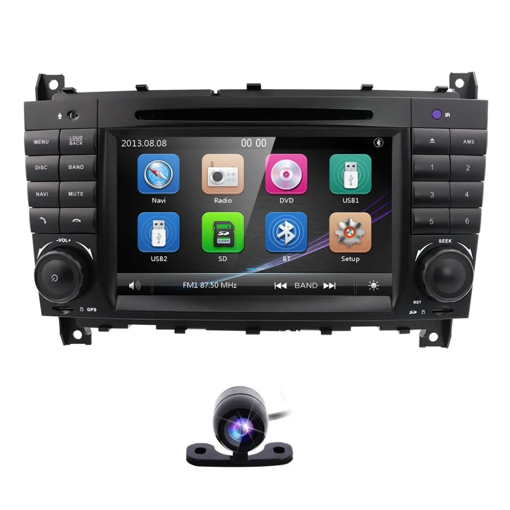 7 дюймов машинный DVD проигрыватель для Mercedes-Benz C-Class W203 2004-2007/CLC W203 2008-2010/clk-класс W209 2005-2011 canbus Bluetooth SWC