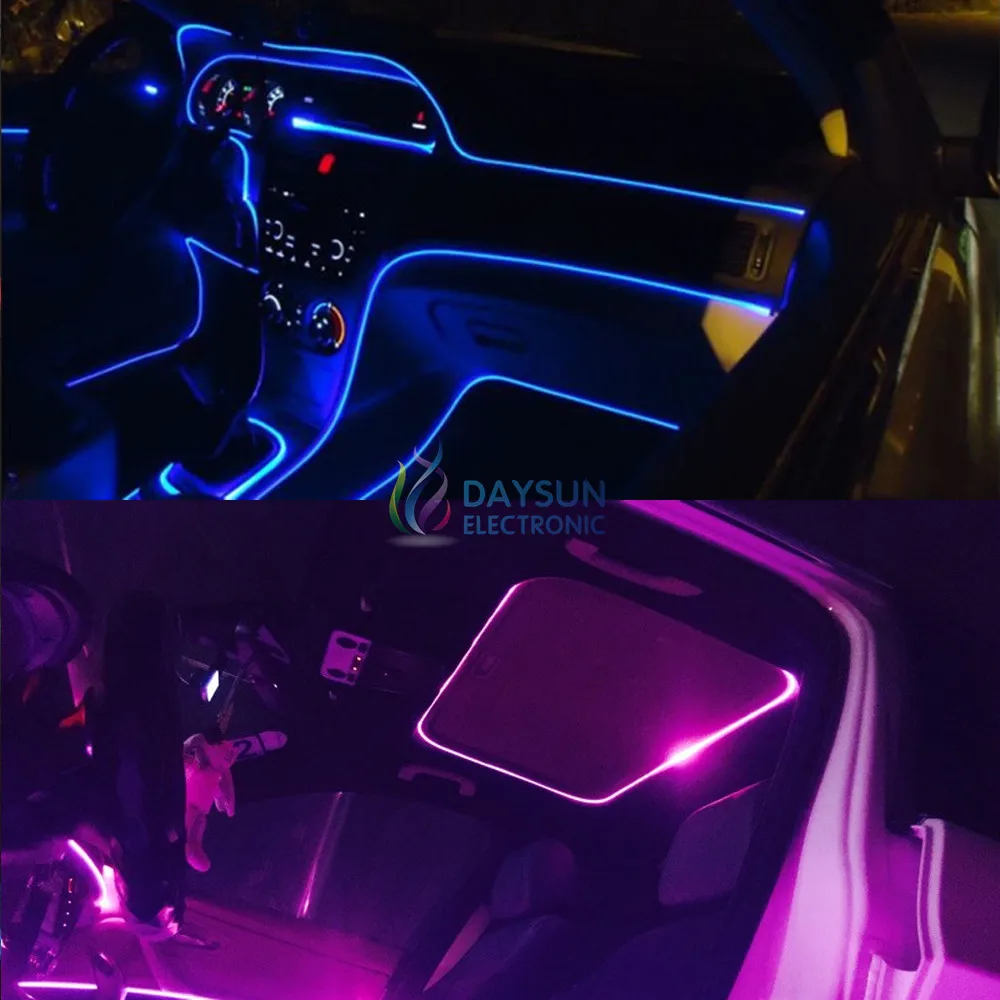 DC12V 2 Вт Светодиодный светильник источник RGB мини осветитель светодиодный излучатель сторона свечение волоконно-оптический кабель для автомобиля 3 мм-10 мм светильник отверстие