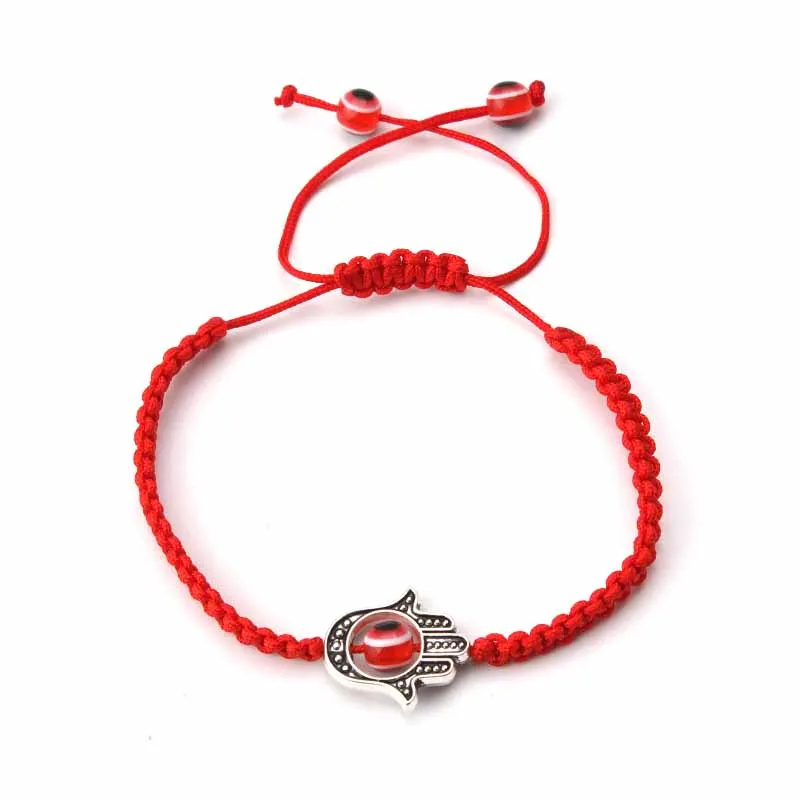 1 шт. модный браслет с красной нитью и бусинами в виде сглаза для женщин |
