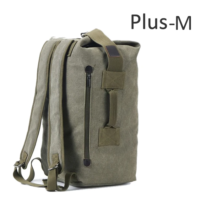 Plus army green M Мужской военный рюкзак, тактическая сумка, дорожная сумка для альпинизма, армейские сумки, холщовая складная сумка, цилиндрическая сумка на плечо, спортивная сумка XA129D - Цвет: Plus army green M
