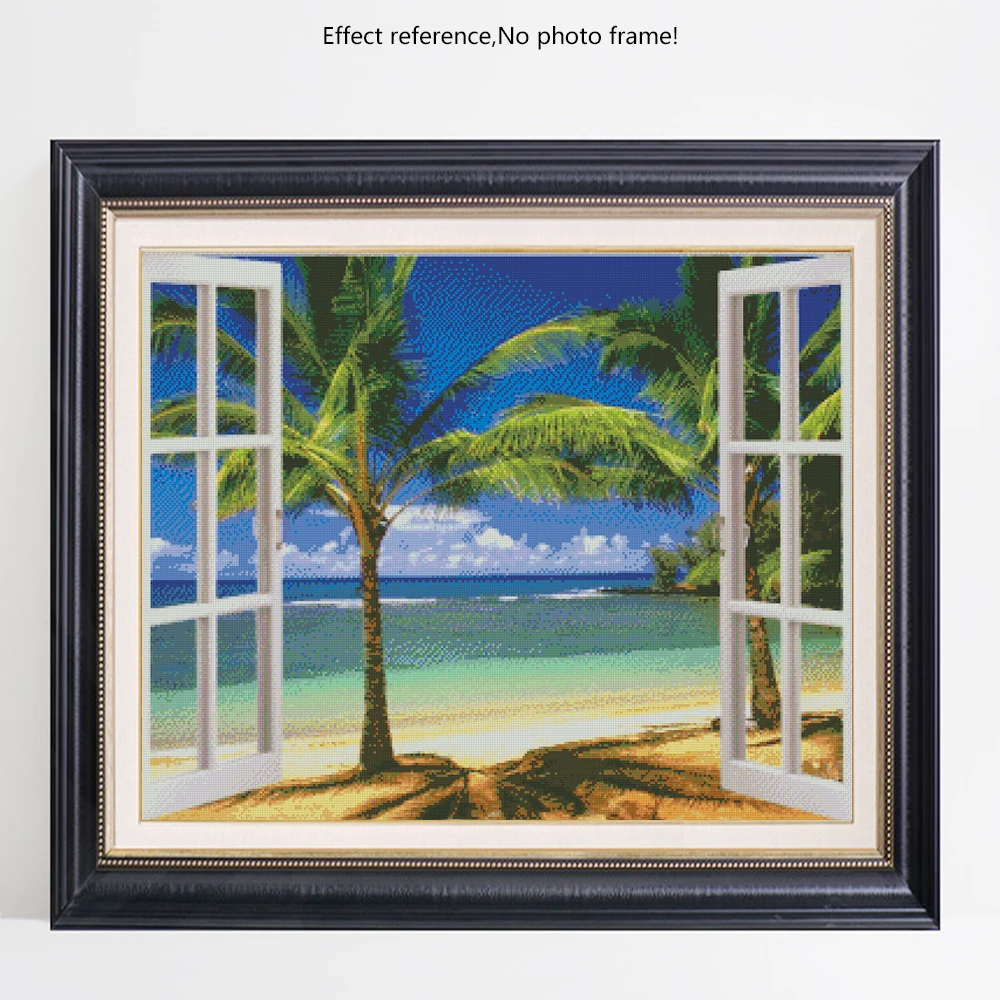 EverShine Diamond Embroidery Outside The Window Scenery Full Square Painting Landscape Picture Of Rhinestones Wall Decor|Алмазная