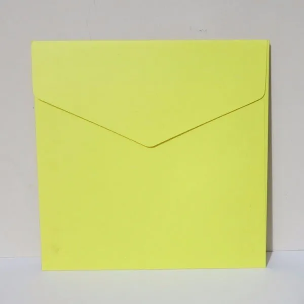 158mmYellow 50 шт 158x158 мм(6," x 6,1") цветной бумажный конверт поздравительная открытка свадебное приглашение конверт Обложка - Цвет: 158mmYellow