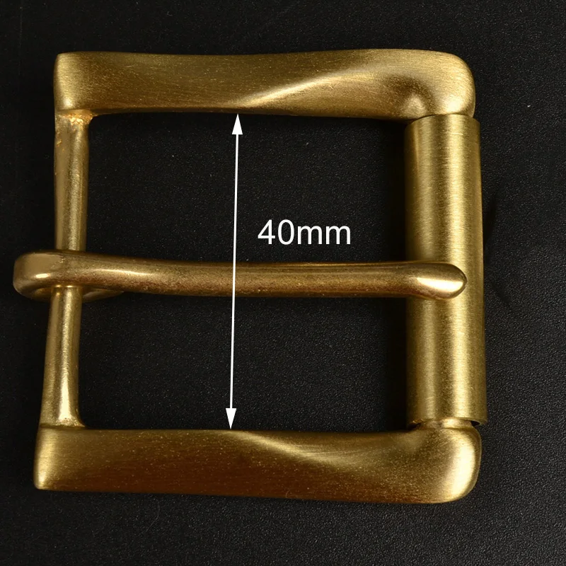 Модные однотонные латунные пряжки для ремня женщин и мужчин металлические 37 38 мм