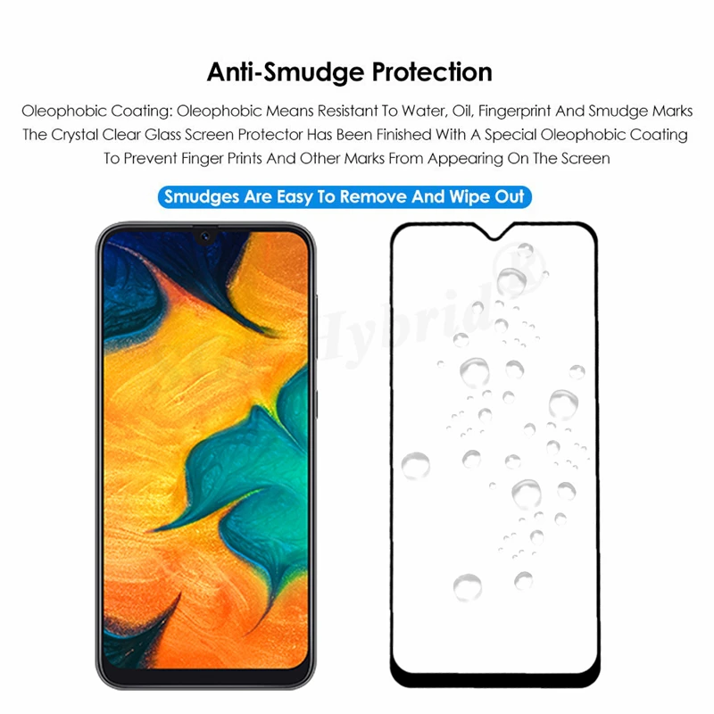 9D для samsung A30 A50 Защитное стекло galaxy a40 a70 Защитная крышка экрана закаленное A 30 50 40 70