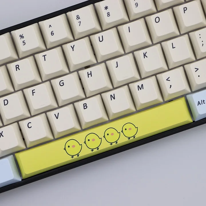 KIT 4 PBT пять Сторон краситель-подложенный пробел 6.25U Вишневый профиль keycap для DIY механическая клавиатура - Цвет: KIT 4