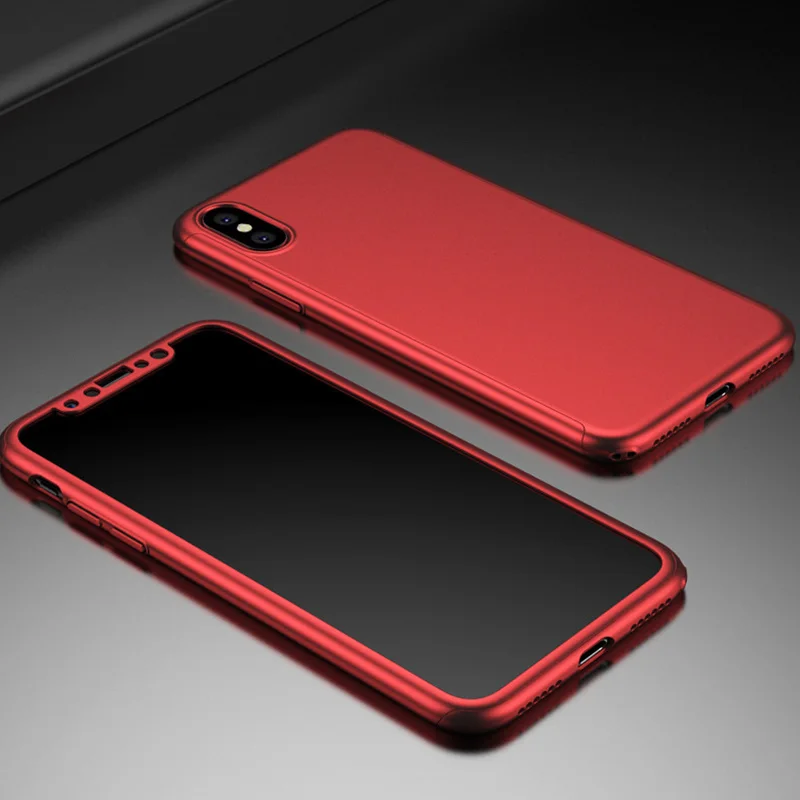 Чехол для мобильного телефона iPhone X 7 6s плюс 360 градусов ПК весь посылка падение