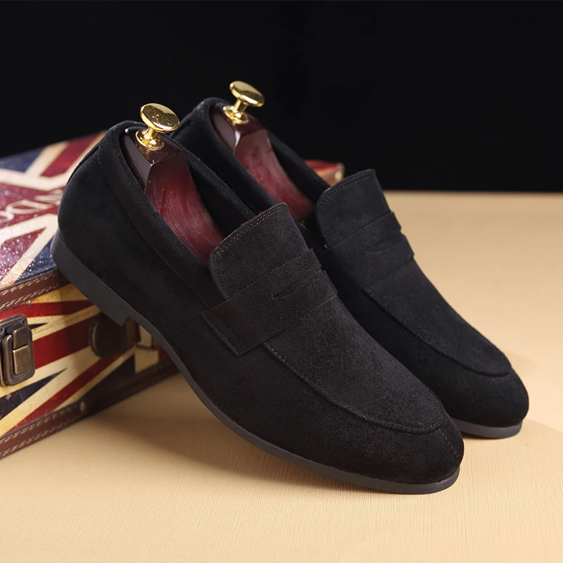 

Mens Shoes Suede Luxury Brand Fashion Designer Social Men Shoes #MX8118612