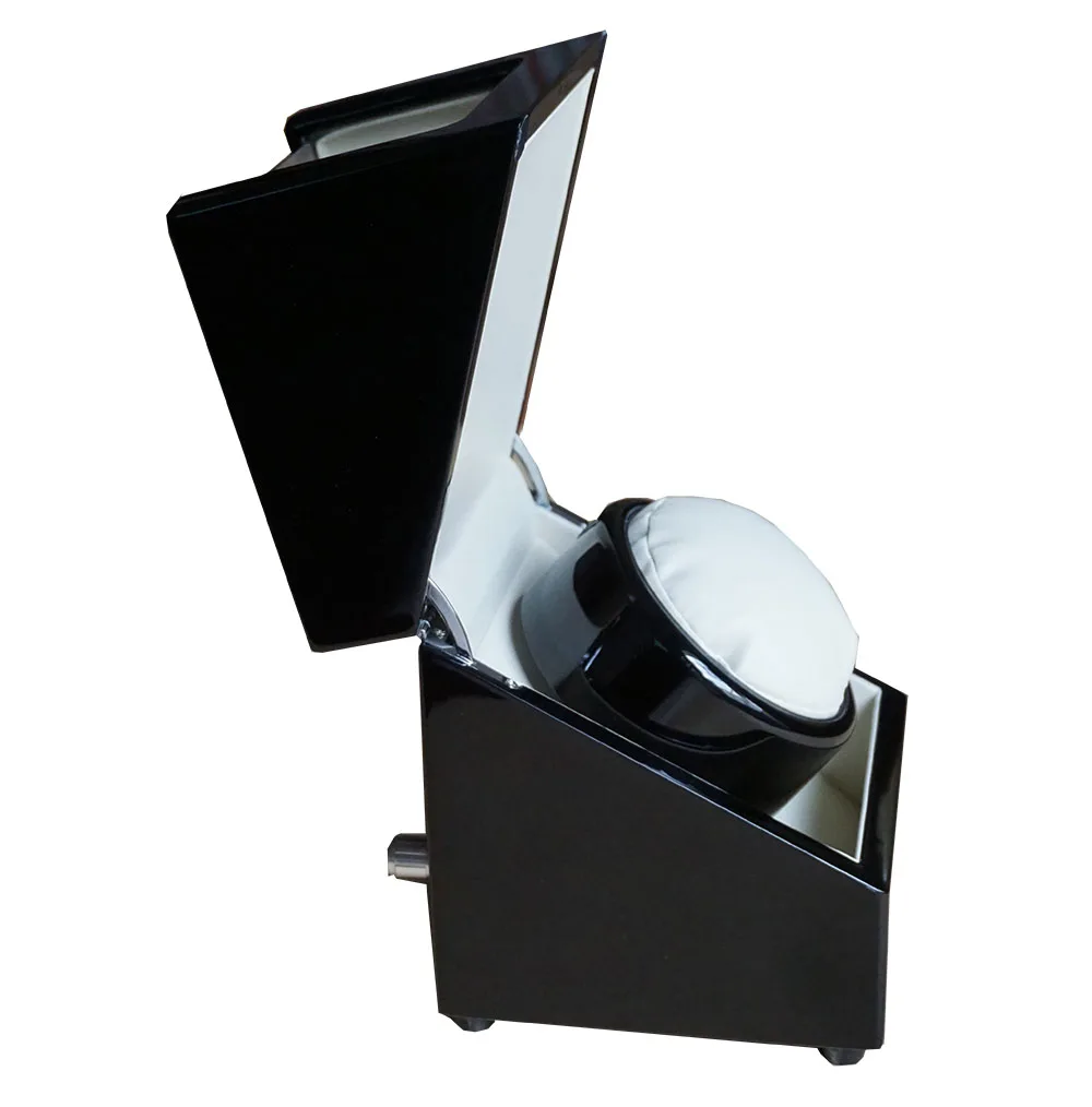 

Watch Winder Box, Wooden 1 Grid Mechanical Watch Storage&Adjust Time Rotate Box Watch Clock Power by Battery/EU/US/UK/AU Plug