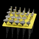 50 шт. аксессуары для Dremel алмазные шлифовальные головки шлифовальные иглы с покрытием шлифовальный стержень 3 мм Заусенцы Набор насадок для роторного инструмента Dremel