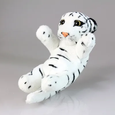 

Candice guo! simulation doll lying rest tiger supine lateral plush toy lifelike lovely stripe tiger children birthday gift 1pc