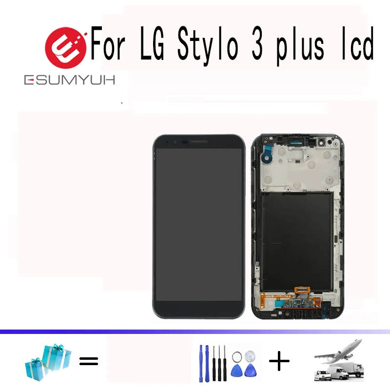 ЖК-дисплей с сенсорным экраном и дигитайзером рамкой в сборе для LG Stylo 3 plus |