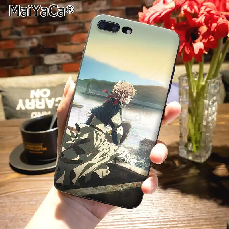 MaiYaCa Violet Evergarden Аниме Цветной рисунок аксессуары для телефонов Чехол для Apple iPhone 8 7 6 6S Plus X 5 5S SE 5C Чехол - Цвет: 9