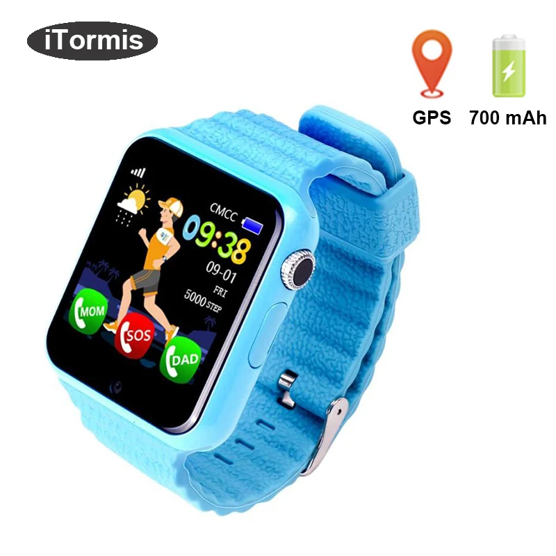 Itormis дети gps часы Smart детские Bluetooth Smartwatch телефон sim-карты SOS Безопасность детей