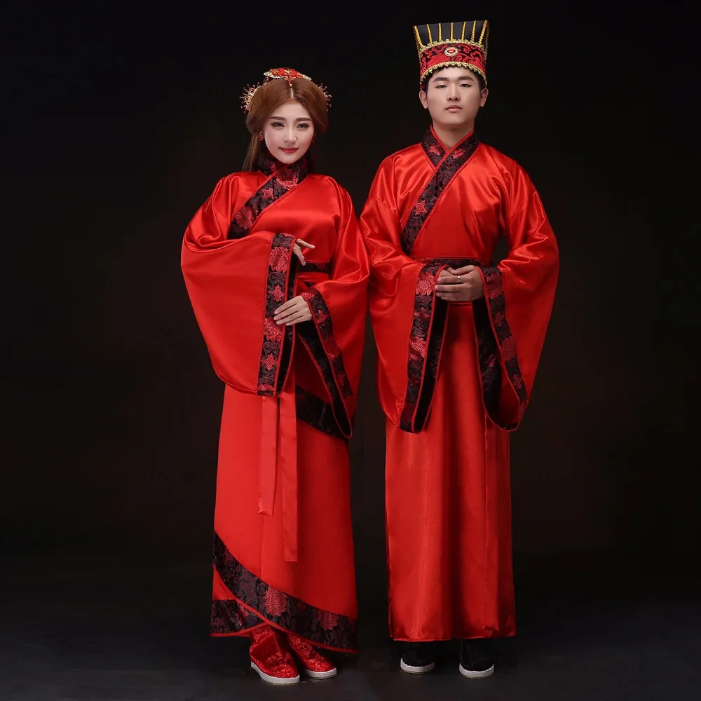 Зарубежное китайское свадебное платье Hanfu для церемонии открытия традиционное