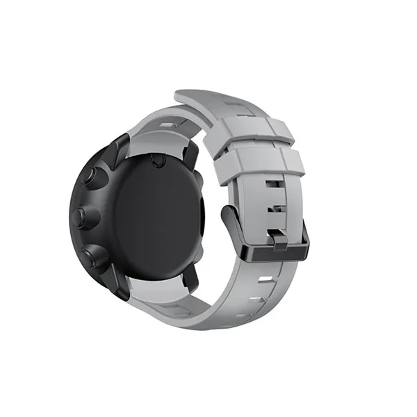 Серый Силиконовый ремешок для часов Suunto AMBIT3 вертикальный браслет для Suunto Traverse/Alpha/Spartan сменные ремешки с инструментами - Цвет: Серый