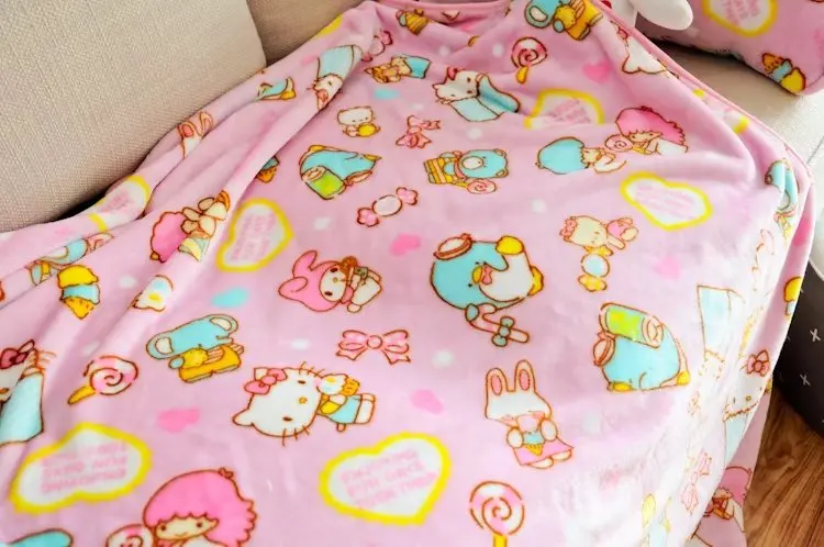 1 шт., мягкая плюшевая наволочка с рисунком «My Melody angel», хлопок, одна подушка, покрывало, одеяло, простыня для девочек, детская кровать, украшение