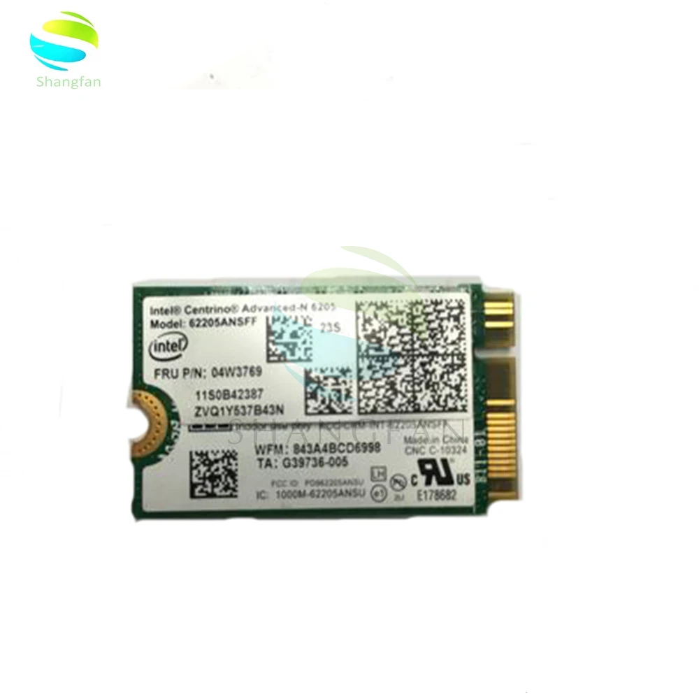 Для Intel® Advanced N 6205 62205ANSFF N6205 62205AN с волокнно Оптической вилкой для lenovo Thinkpad Carbon X1
