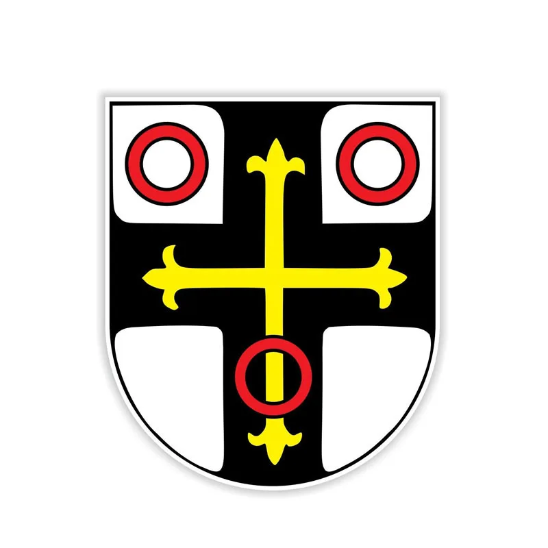 

YJZT 11.9CM*13.9CM Neckarsulm Coat Of Arms Car Sticker Motorcycle Decal Car Styling 6-1539