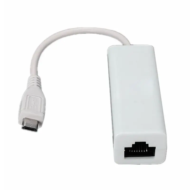 Micro USB 2 0 5P к RJ45 сетевой Lan Ethernet адаптер конвертер свинца для планшета|Компьютерные