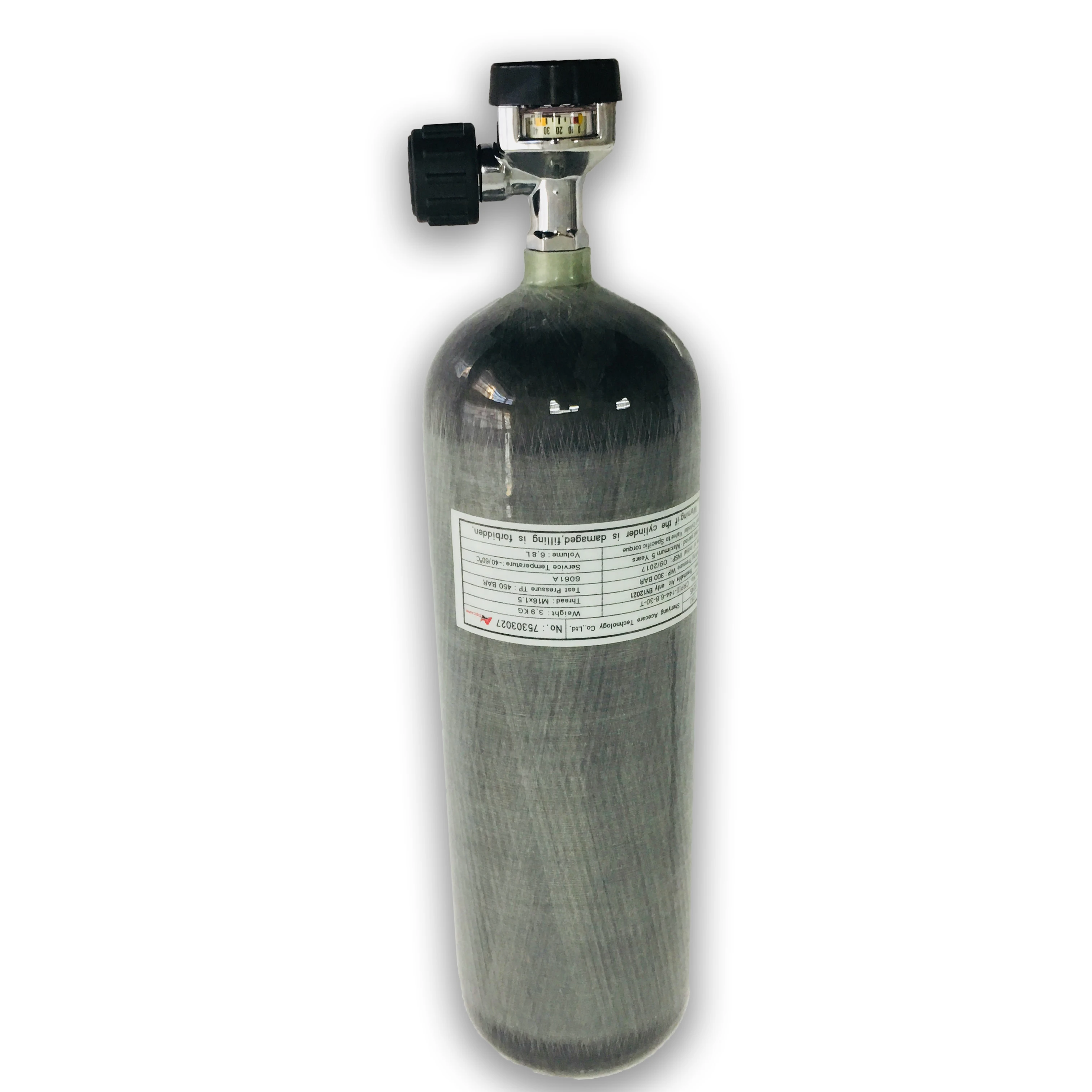 

AC16821 6.8L Acecare CE 300Bar баллон из углеродного волокна для подводного плавания/HPA сжатый Airgun/Airforce Condor/Airsoft/пневматическая винтовка