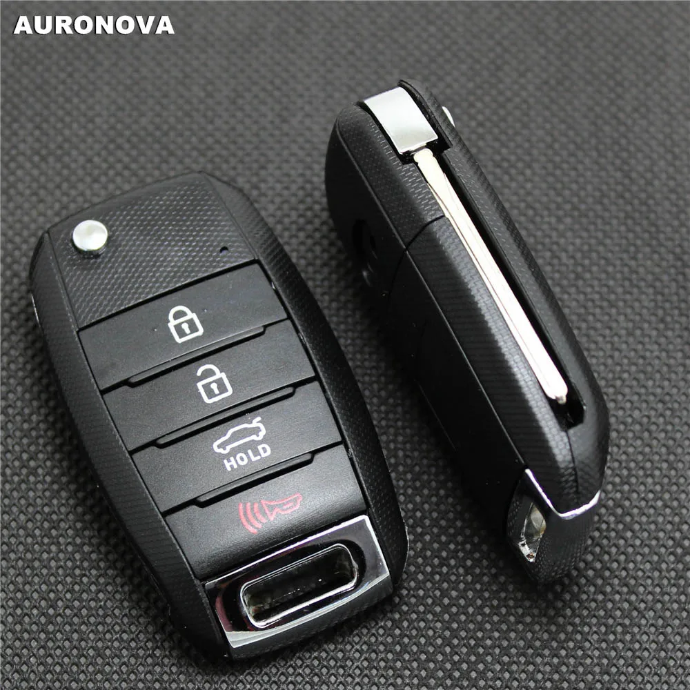 Чехол для ключей AURONOVA складной Kia Sportage Sorento Soul Carens Optima 4 кнопки чехол